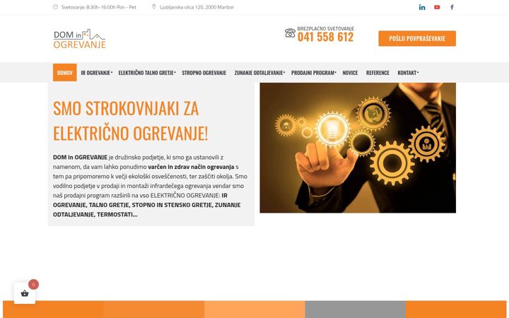 Ekrano kopija dominogrevanje.si