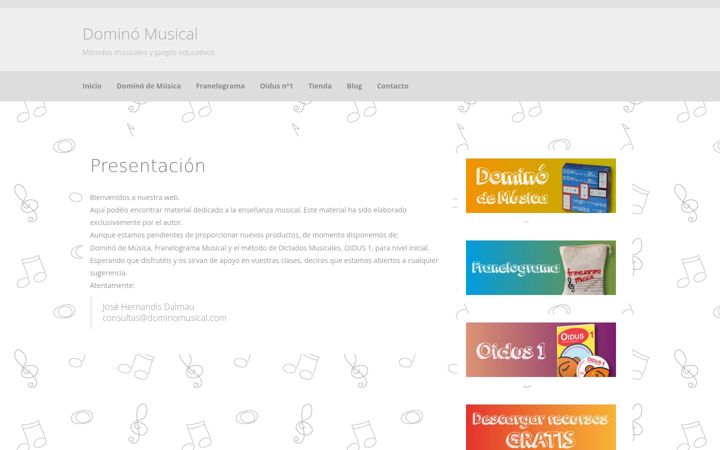 Screenshot of dominomusical.com