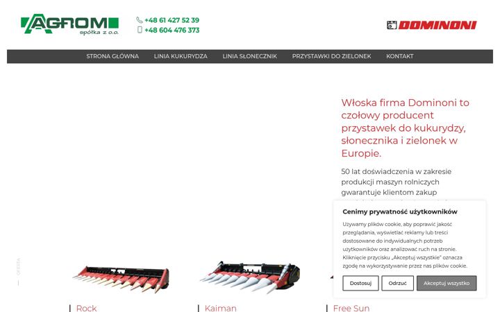 Screenshot von dominoni.pl