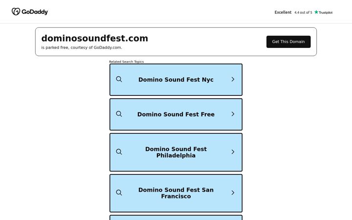 Screenshot of dominosoundfest.com