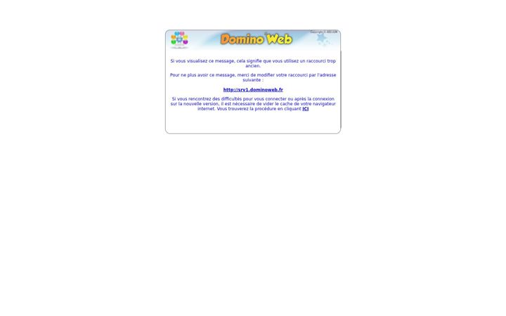 Screenshot of dominoweb.fr