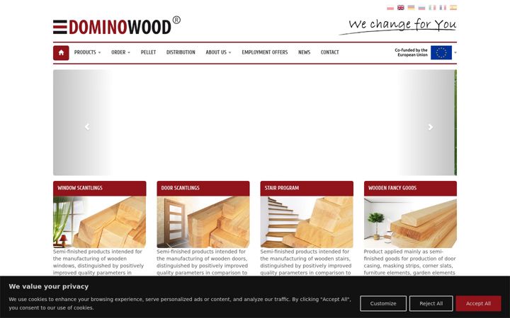 Screenshot von dominowood.pl