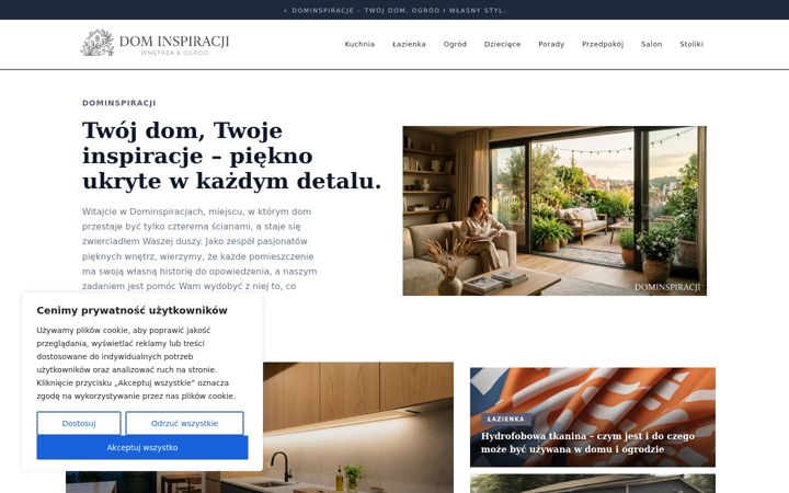 Screenshot von dominspiracji.pl