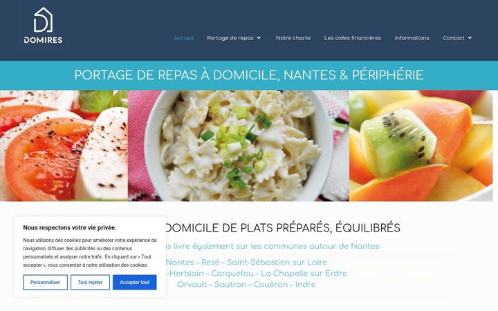 Captura de pantalla de domires.fr