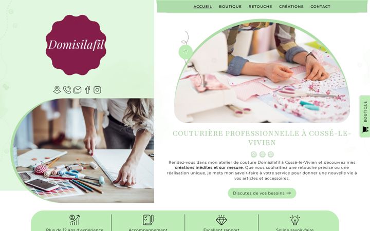 Screenshot of domisilafil.fr