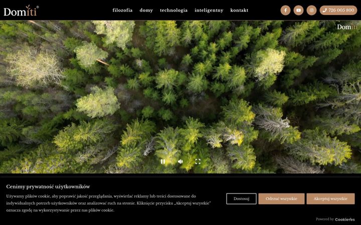 Screenshot von domiti.pl