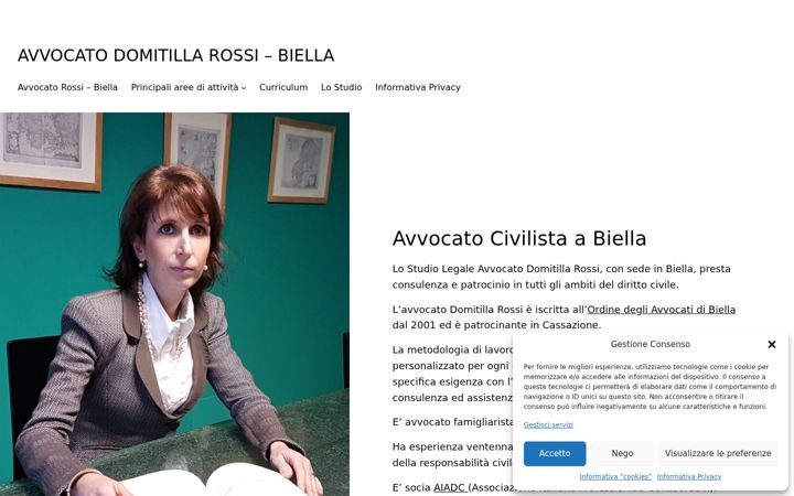 Snímek obrazovky domitillarossi.it