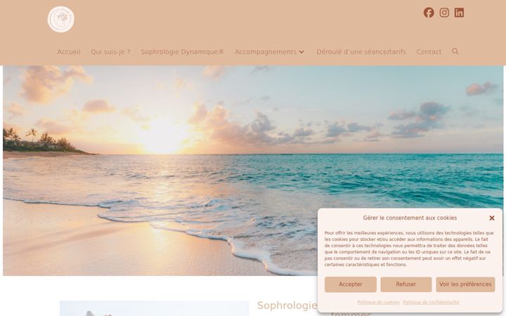 Screenshot of domitillepehourcq.fr