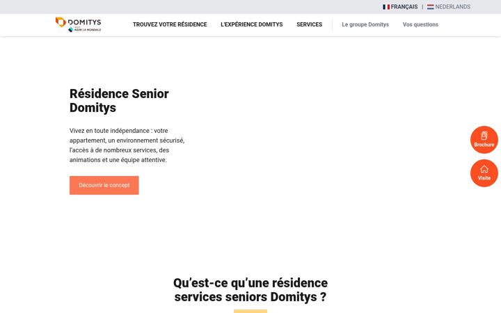 Screenshot of domitys.be