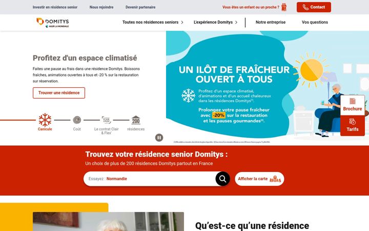 Captura de pantalla de domitys.fr
