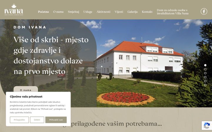 Screenshot of domivana.hr