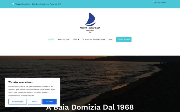 Snímek obrazovky domizialido.it
