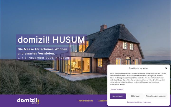 Screenshot of domizil-husum.de
