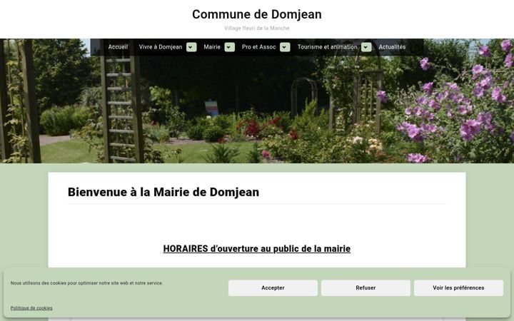 Screenshot of domjean.fr