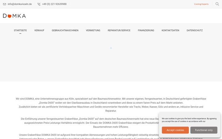 Screenshot of domka-koeln.de