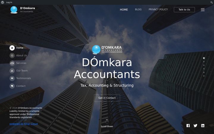 Kuvakaappaus sivustosta domkara.com.au
