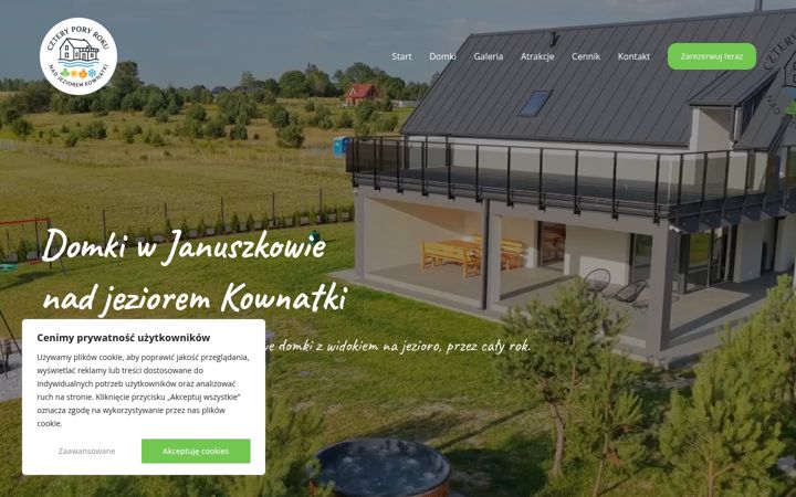 Snímek obrazovky domki-januszkowo.pl