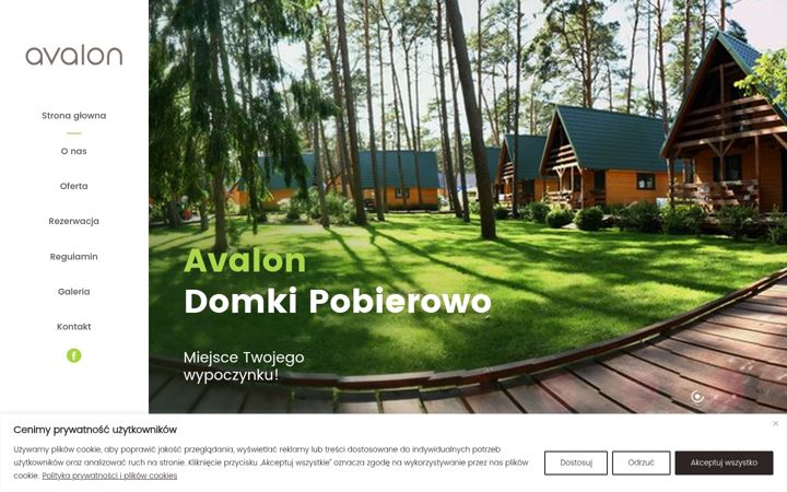 Snímek obrazovky domki-pobierowo.pl