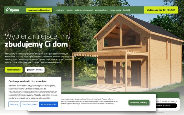 Screenshot van domkialpina.pl