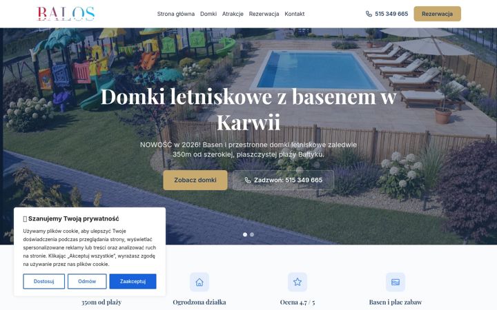 Screenshot van domkibalos.pl