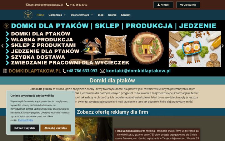 Screenshot van domkidlaptakow.pl