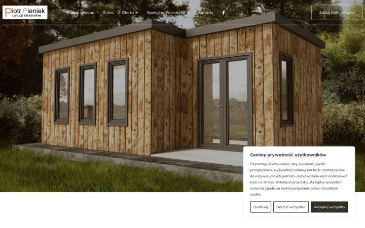 Screenshot van domkidrewnianemazury.pl