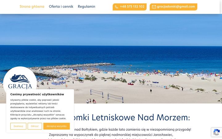 Screenshot van domkigracja.pl