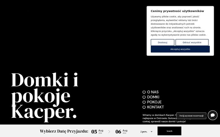 Captura de ecrã de domkikacper.pl