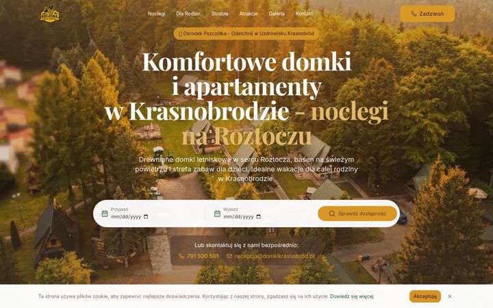 Screenshot van domkikrasnobrod.pl