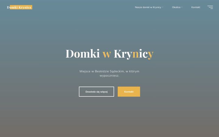Captura de ecrã de domkikrynica.pl