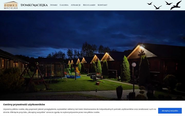 Captura de ecrã de domkimaciejka.pl