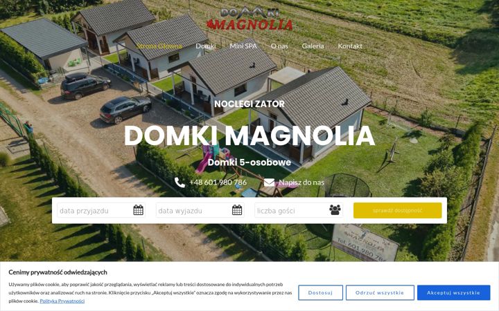 Captura de ecrã de domkimagnolia-noclegi.pl