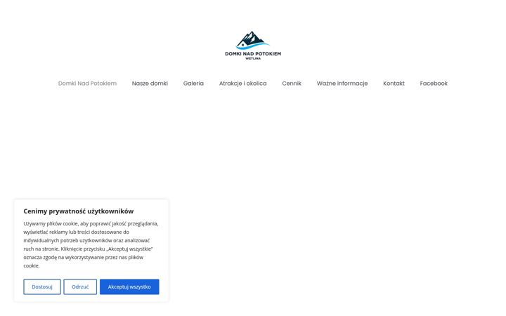 Captura de ecrã de domkinadpotokiem.com.pl