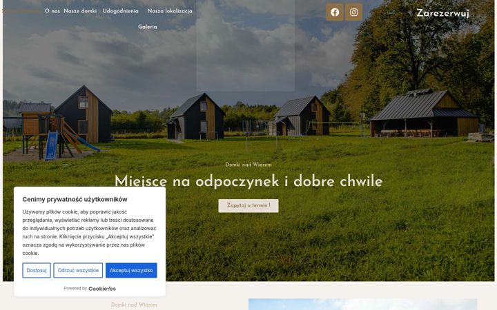 Captura de ecrã de domkinadwiarem.pl