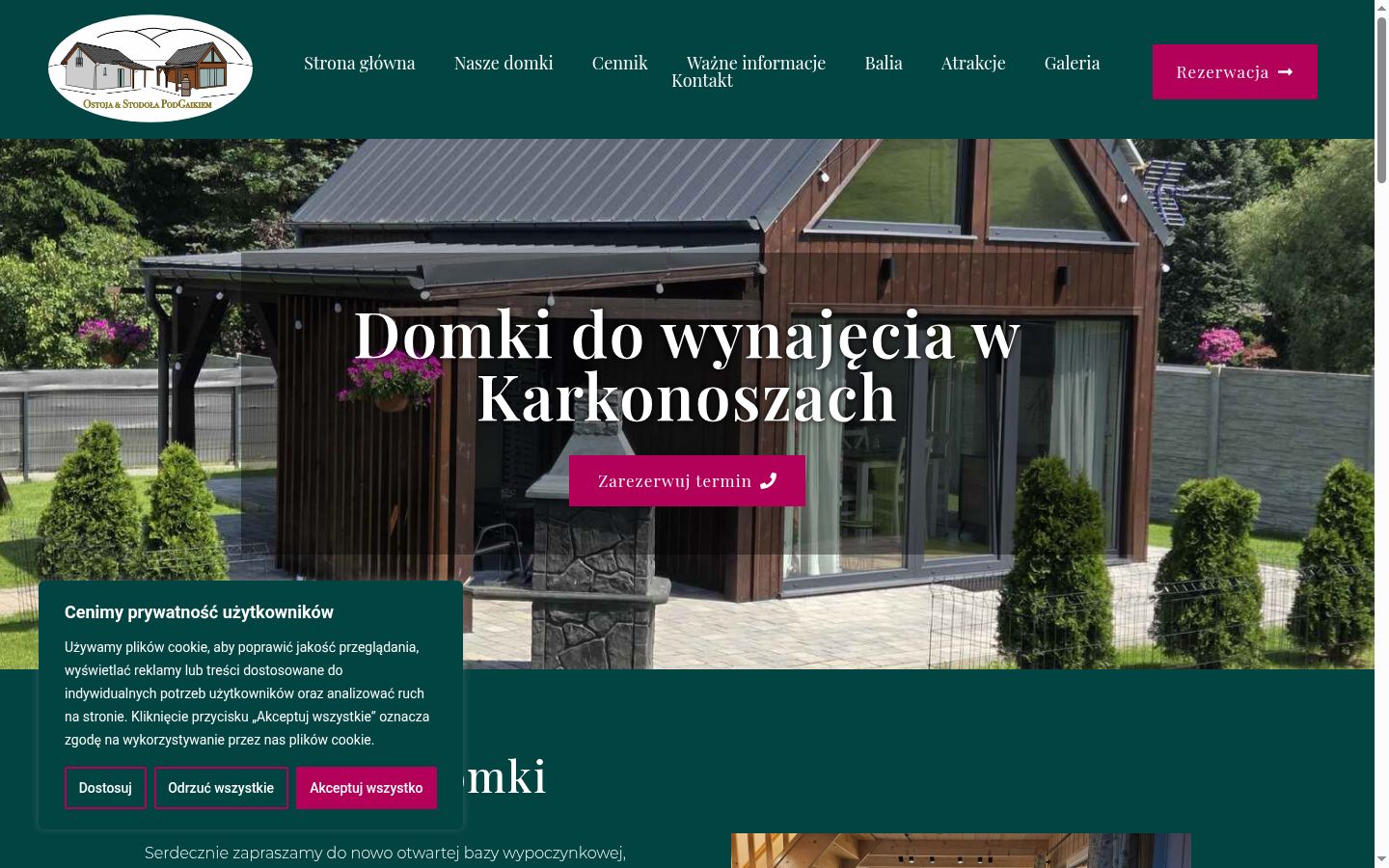 Ekrānuzņēmums ar piekrišanas baneri, kas tika rādīts pirms jebkādas mijiedarbības