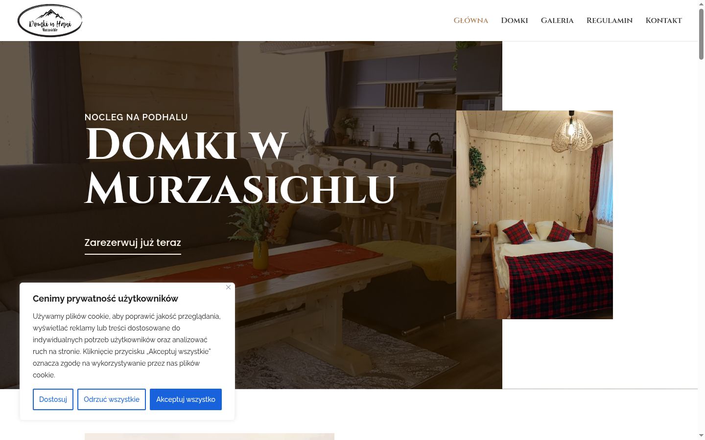 Ekrānuzņēmums ar piekrišanas baneri, kas tika rādīts pirms jebkādas mijiedarbības
