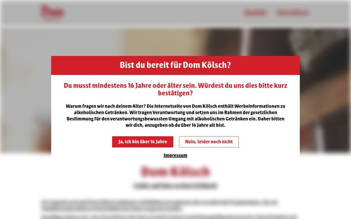 Screenshot of domkoelsch.de