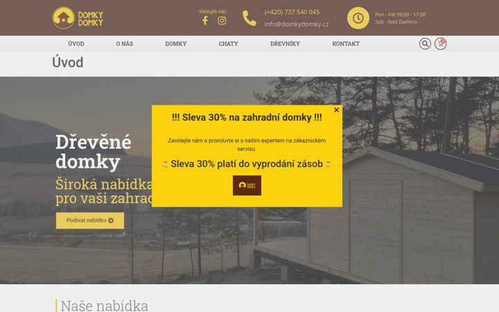 Screenshot di domkydomky.cz