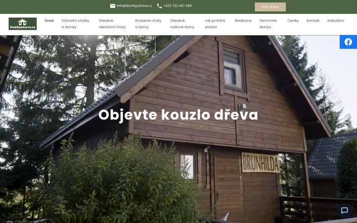 Captură de ecran a domkyzdreva.cz