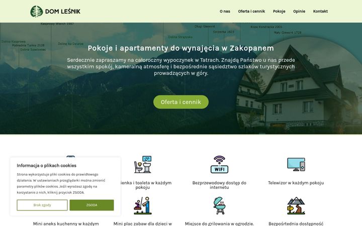 Posnetek zaslona domlesnik.pl