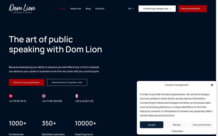 Screenshot of domlion.com