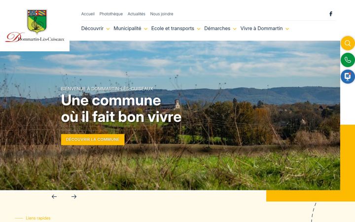 Screenshot of dommartinlescuiseaux.fr