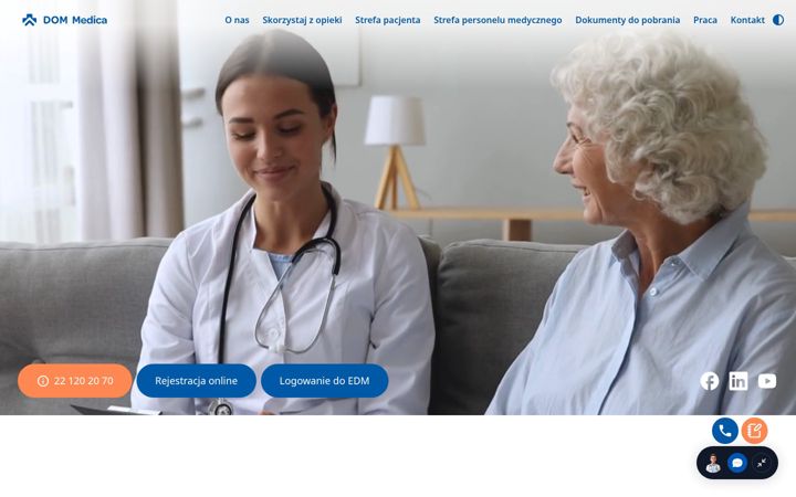 Zrzut ekranu dommedica.pl