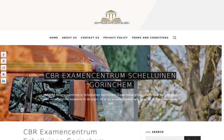 Captura de pantalla de dommelgraafencornelissen.nl
