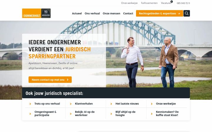 Screenshot of dommerholt.nl
