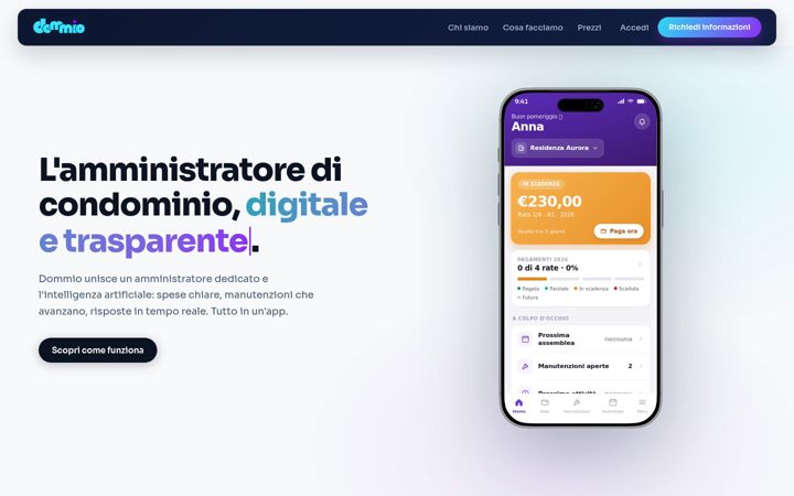 Screenshot του dommio.co