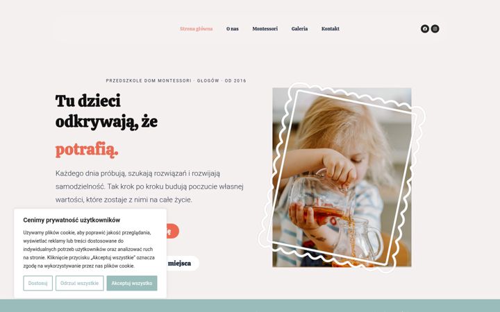 Zrzut ekranu dommontessori.pl