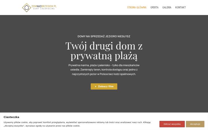 Captură de ecran a domnadbrzegiem.pl