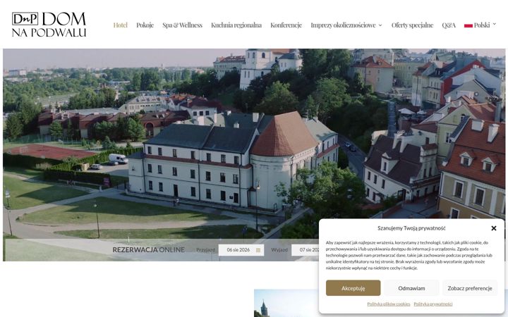 Captură de ecran a domnapodwalu.pl