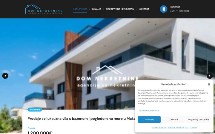 Screenshot of domnekretnine.hr